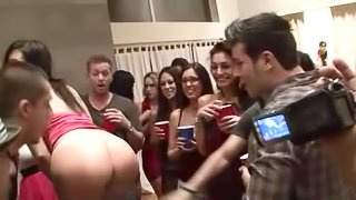 Three Horny Babes Get Fucked In Group Sex Party