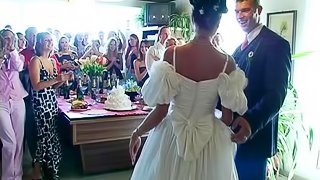 Sarah Twain,Tatiana Milovani and Virus Vellons sucking dicks at a wedding