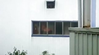 Voyeur captures a couple fucking in the factory, instead of working !!!