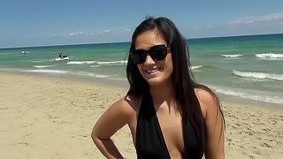 Devyn Heart meets a guy at the beach and fucks him back at his place