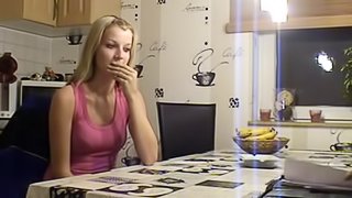 Housewife gets fucked hard on a sofa by a stud