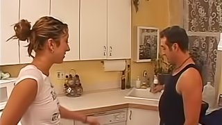 Sexy babe with a smoking hot body ends up fucking the plumber