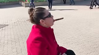 Cigar in public again