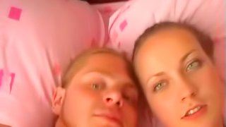 Lovely Russian Couple In A POV Shoot Caressing Each Other